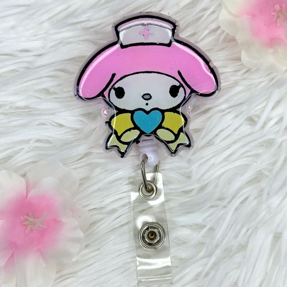 Sanrio My Melody Badge Reel | Nurse Badge Reel - Picture 4 of 4